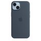 Apple Custodia MagSafe in silicone per iPhone 14 - Blu tempesta 2