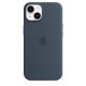 Apple Custodia MagSafe in silicone per iPhone 14 - Blu tempesta 5
