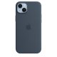 Apple Custodia MagSafe in silicone per iPhone 14 Plus - Blu tempesta 2