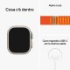 Apple Watch Ultra GPS + Cellular, 49mm Cassa in Titanio con Cinturino Alpine Loop Arancione - Small 9