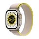 Apple Watch Ultra GPS + Cellular, 49mm Cassa in Titanio con Cinturino Trail Loop Giallo/Beige - S/M 2