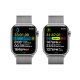 Apple Watch Series 8 GPS + Cellular 41mm Cassa in Acciaio Inossidabile color Argento con Argento Milanese Loop 8