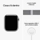 Apple Watch Series 8 GPS + Cellular 41mm Cassa in Acciaio Inossidabile color Argento con Argento Milanese Loop 10