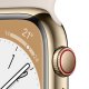 Apple Watch Series 8 GPS + Cellular 41mm Cassa in Acciaio Inossidabile color Oro con Cinturino Sport Band Galassia - Regular 4