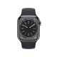Apple Watch Series 8 GPS + Cellular 41mm Cassa in Acciaio Inossidabile color Grafite con Cinturino Sport Band Mezzanotte - Regular 3