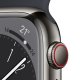 Apple Watch Series 8 GPS + Cellular 41mm Cassa in Acciaio Inossidabile color Grafite con Cinturino Sport Band Mezzanotte - Regular 4