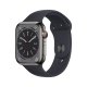 Apple Watch Series 8 GPS + Cellular 45mm Cassa in Acciaio Inossidabile color Grafite con Cinturino Sport Band Mezzanotte - Regular 2