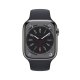 Apple Watch Series 8 GPS + Cellular 45mm Cassa in Acciaio Inossidabile color Grafite con Cinturino Sport Band Mezzanotte - Regular 3