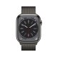 Apple Watch Series 8 GPS + Cellular 45mm Cassa in Acciaio Inossidabile color Grafite con Loop Grafite Milanese 3