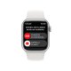 Apple Watch Series 8 GPS + Cellular 41mm Cassa in Alluminio color Argento con Cinturino Sport Band Bianco - Regular 7