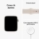 Apple Watch SE GPS + Cellular 44mm Cassa in Alluminio color Galassia con Cinturino Sport Band Galassia - Regular 9