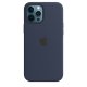 Apple Custodia MagSafe in silicone per iPhone 12 Pro Max - Deep Navy 2