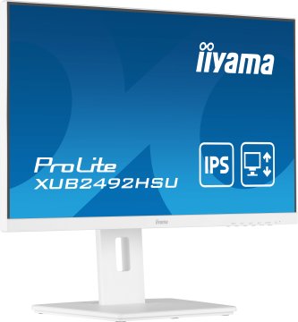 iiyama ProLite XUB2492HSU-W5 LED display 61 cm (24") 1920 x 1080 Pixel Full HD Bianco