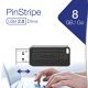 Verbatim PinStripe - Memoria USB da 8 GB - Nero 6