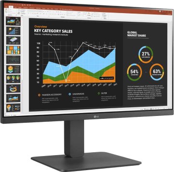 LG MONITOR 24BR650B-C.AEU Monitor PC 60,5 cm (23.8") 1920 x 1080 Pixel Full HD LED Grigio