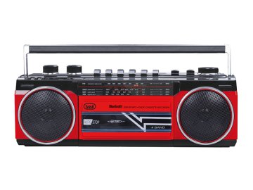 Trevi PORTABLE RADIO RECORDER USB SD WIRELESS CASSETTA RR 501 BT RED