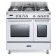 De’Longhi MEM 965T WX ED cucina Cucina freestanding Elettrico Gas Stainless steel, Bianco A 2