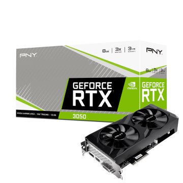 PNY VCG30518DFBPB1 scheda video NVIDIA GeForce RTX 3050 8 GB GDDR6
