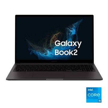 Samsung Galaxy Book2 Laptop, Processore Intel Core i5 di dodicesima generazione, 15.6 Pollici, Windows 11 Home, 8GB RAM, SSD 256GB, Colore Graphite