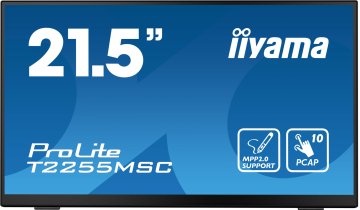 iiyama ProLite T2255MSC-B1 Monitor PC 54,6 cm (21.5") 1920 x 1080 Pixel Full HD LCD Touch screen Nero