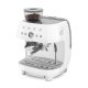 Smeg Macchina da Caffè Espresso Manuale con macinacaffè integrato 50's Style – Bianco LUCIDO – EGF03WHEU 10