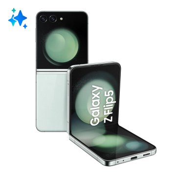 Samsung Galaxy Z Flip5 Smartphone AI RAM 8GB Display 3,4" Super AMOLED/6,7" Dynamic AMOLED 2X Mint 256GB
