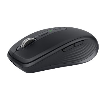 Logitech MX Anywhere 3 Mouse Compatto Performante – Wireless, Scroller Elettromagnetico, Ergonomico, Sensore 4000 DPI, Pulsanti Custom, USB-C, Bluetooth, Apple Mac, iPad, Windows PC, Linux, Chrome