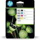 HP Confezione da 4 cartucce di inchiostro nero, ciano, magenta, giallo originali 903 2