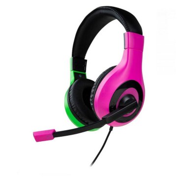 Bigben Interactive Wired Stereo Gaming Headset V1 Auricolare Cablato A Padiglione Giocare Nero, Verde, Rosa