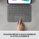 Logitech Combo Touch Custodia con Tastiera per iPad Pro 11 pollici (1a, 2a, 3a gen - 2018, 2020, 2021) - Tastiera Retroilluminata Rimovibile, Trackpad, Smart Connector - Grigio 5