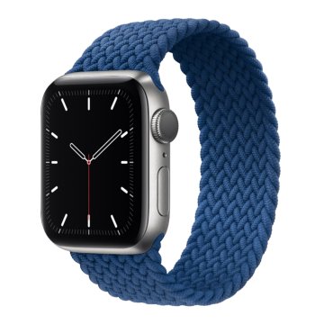 Eva Fruit Cinturino per Apple Watch Compatibile con chiusura elastica in fibra di silicone di colore blu