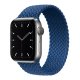 Eva Fruit Cinturino per Apple Watch Compatibile con chiusura elastica in fibra di silicone di colore blu 2