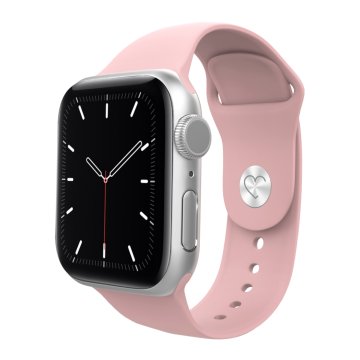 Eva Fruit Cinturino per Apple Watch Compatibile con chiusura con bottone in silicone di colore rosa