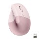 Logitech Lift Mouse Ergonomico Verticale, Senza Fili, Ricevitore Bluetooth o Logi Bolt USB, Clic Silenziosi, 4 Tasti, Compatibile con Windows / macOS / iPadOS, Laptop, PC. Rosa 2