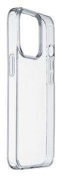 Cellularline Clear Strong - iPhone 14 Pro Max Custodia rigida con bordi in gomma - con tecnologia antibatterica integrata