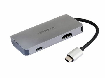 Mediacom MD-C311 hub di interfaccia Mini DisplayPort Alluminio