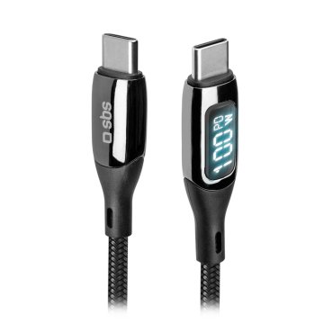 SBS TECABLETCCLED100WK cavo USB 1 m USB C Nero