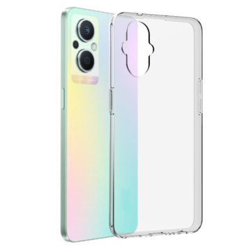 Area Cover in gomma anti-shock e trasparente per smartphone Oppo Reno 8 Lite 5G/A96 5G