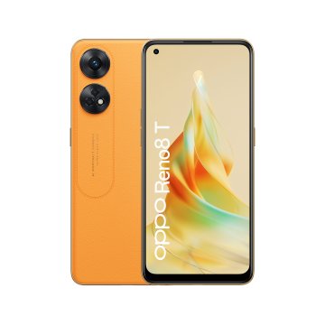 OPPO Reno RENO8 T Smartphone 4G, Fotocamera da 100MP+2+2MP, Selfie 32MP, Display 6.43” 60HZ AMOLED, 5000mAh, RAM 8GB(Esp 12GB/14GB/16GB) + ROM 128GB(Esp 1TB), 180g, [Versione Italia], Colore Orange