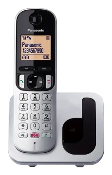 Panasonic KX-TGC250JTS telefono Telefono DECT Identificatore di chiamata Nero, Argento