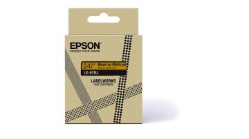 Epson C53S672076 nastro per etichettatrice Nero su giallo