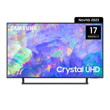 Samsung Series 8 TV UE43CU8570UXZT Crystal UHD 4K, Smart TV 43" Dynamic Crystal color, OTS Lite, Titan Gray 2023