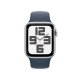 Apple Watch SE GPS Cassa 40mm in Alluminio Argento con Cinturino Sport Blu Tempesta - S/M 3