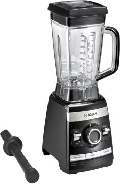 Bosch MMBH4P3B frullatore 2 L Frullatore da tavolo 1600 W Nero, Argento, Trasparente