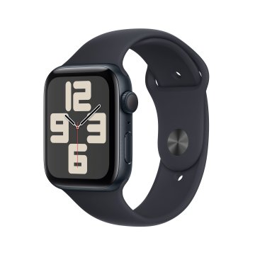 Apple Watch SE GPSCassa 44mm in Alluminio Mezzanotte con Cinturino Sport Mezzanotte - S/M