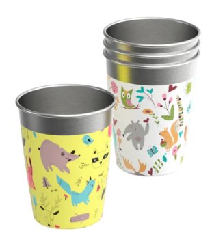 SIGG Kids Cup Set 350 ml Multicolore Acciaio inox