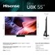 Hisense TV Mini-LED ULED 4K Ultra HD 55” 55U8KQ, Smart TV VIDAA U7, QLED Display 144Hz, Wifi, Retroilluminazione Mini-LED, Local Dimming, HDR Dolby Vision IQ, Quantum Dot Colour, 144Hz Game Mode PRO,  3