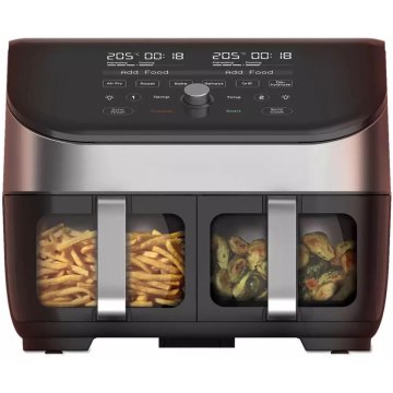 Instant Pot Instant Vortex Plus Dual ClearCook Doppia 7,6 L Indipendente 1700 W Friggitrice ad aria calda Nero