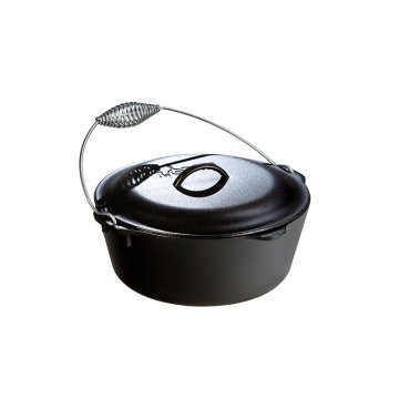 Lodge 7 Quart Cast Iron Dutch Oven 6,62 L Nero, Argento