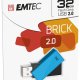 Emtec C350 Brick 2.0 unità flash USB 32 GB USB tipo A Nero, Blu 3